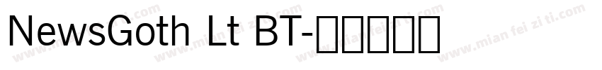 NewsGoth Lt BT字体转换